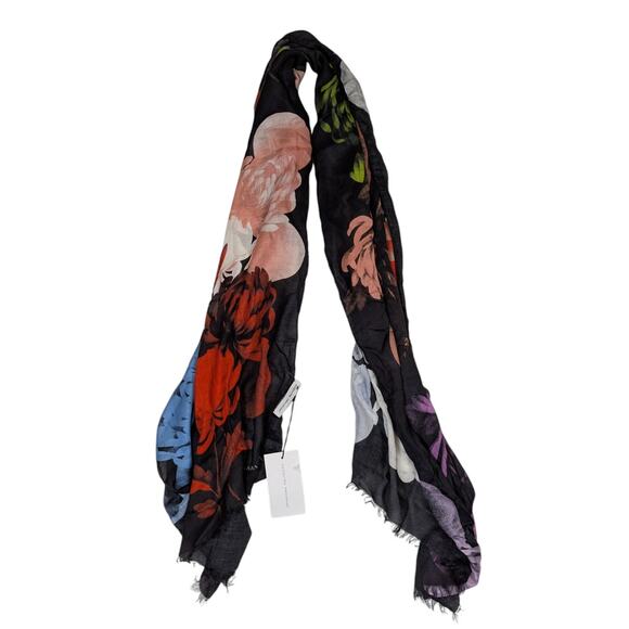 Jonathan Saunders Cashmere Modal Scarf in Peony Multicolor - Picture 2 of 9